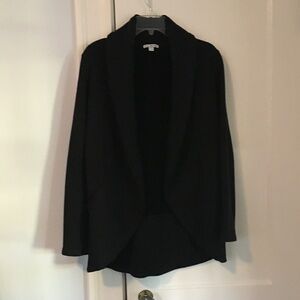 James Perse Shawl Collar Cardigan in Black